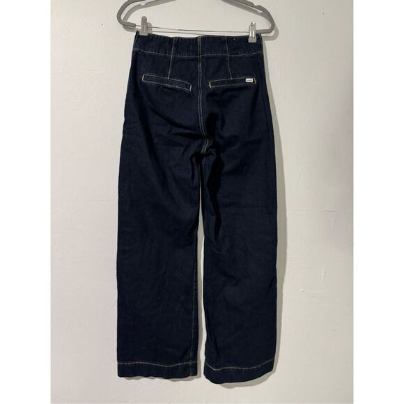 Levi’s Ribcage Highrise wide leg tailored jean in blue premium 26 - Picture 9 of 12